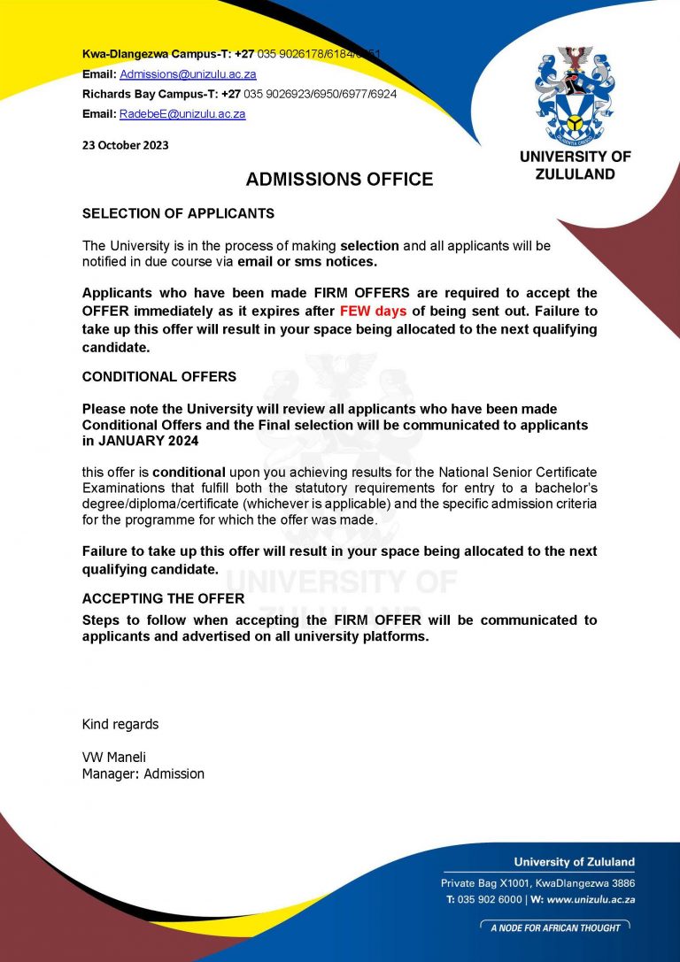 University of zululand a node for african thought unizulu